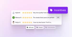 Incentivized reviews and testimonials