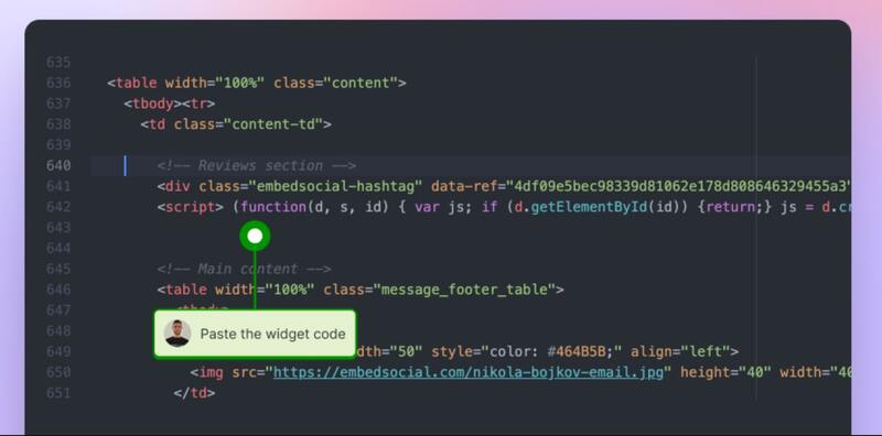 Steps to embed Google reviews HTML