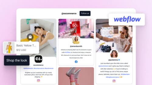 Social media feed for Webflow