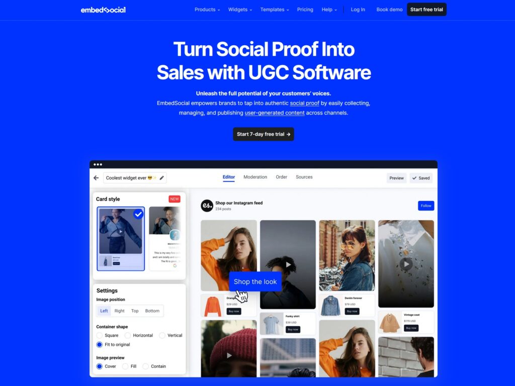 embedsocial ugc landing page