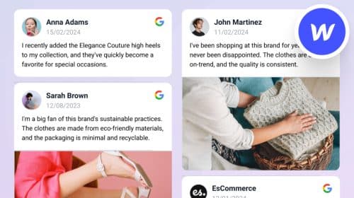 Steps to embed Google reviews in a Webflow website
