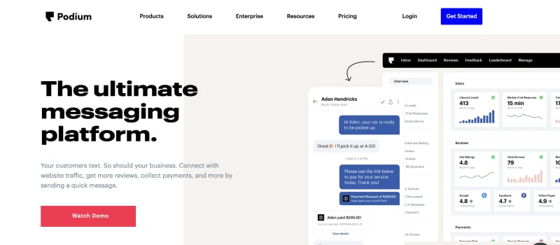 podium homepage