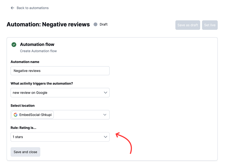 Google reviews reply automation with AI agent