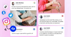 Facebook Instagram TikTok social media feeds for your website