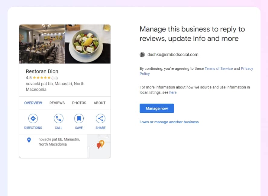 starting to manage your business via google maps