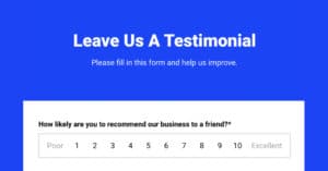 Testimonial questions
