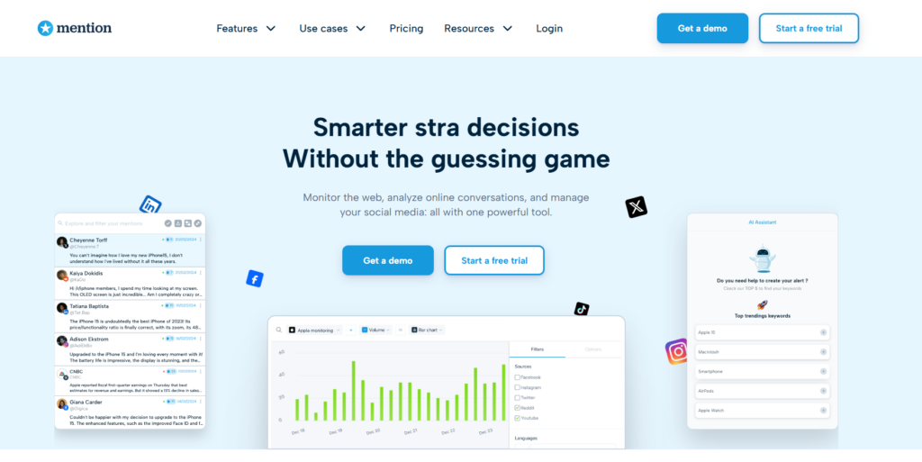 Mention social listening tool